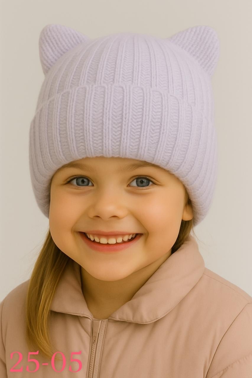 шапка для девочек,шапка для девочки с ушками,шапка детская для девочек,шапочка с ушками,шапка вязаная детская