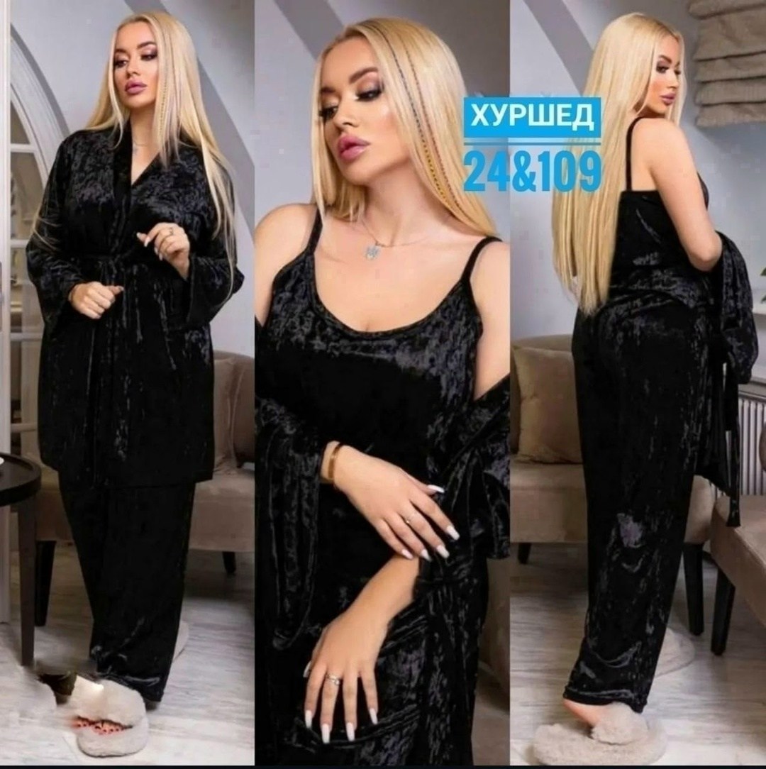 пижама женская велюр,женская пижама комплект,комплект пижама,пижама комплект домашний,костюм пижама тройка