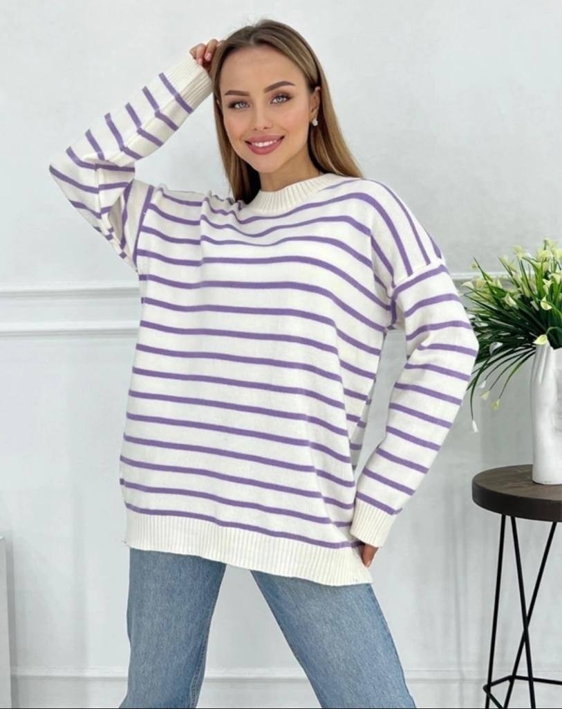 свитер женский в полоску,джемпер в полоску,кофта женская,свитера женские,кофта оверсайз в полоску