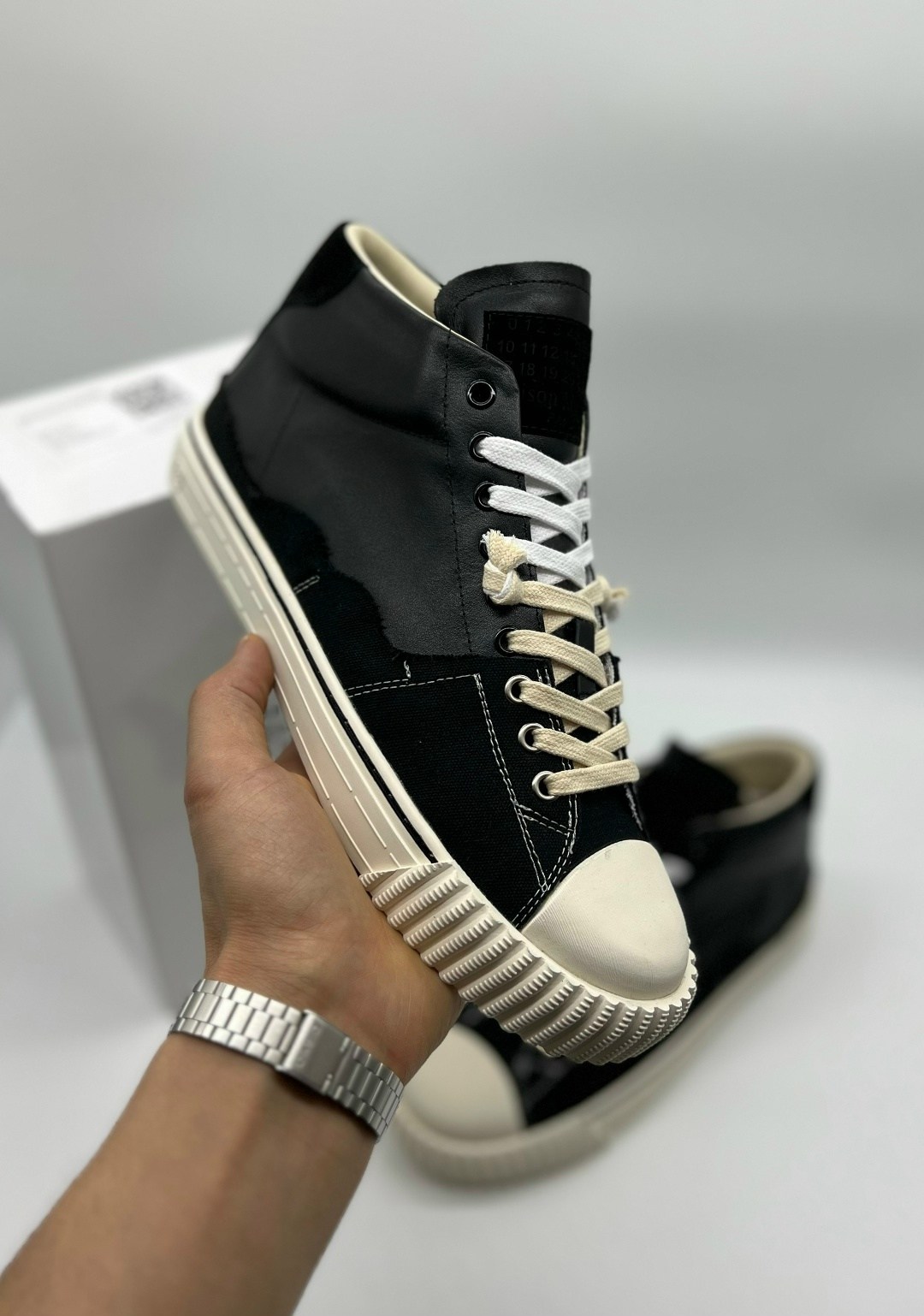 кеды maison margiela,,мужские кеды,высокие кроссовки,высокие кеды