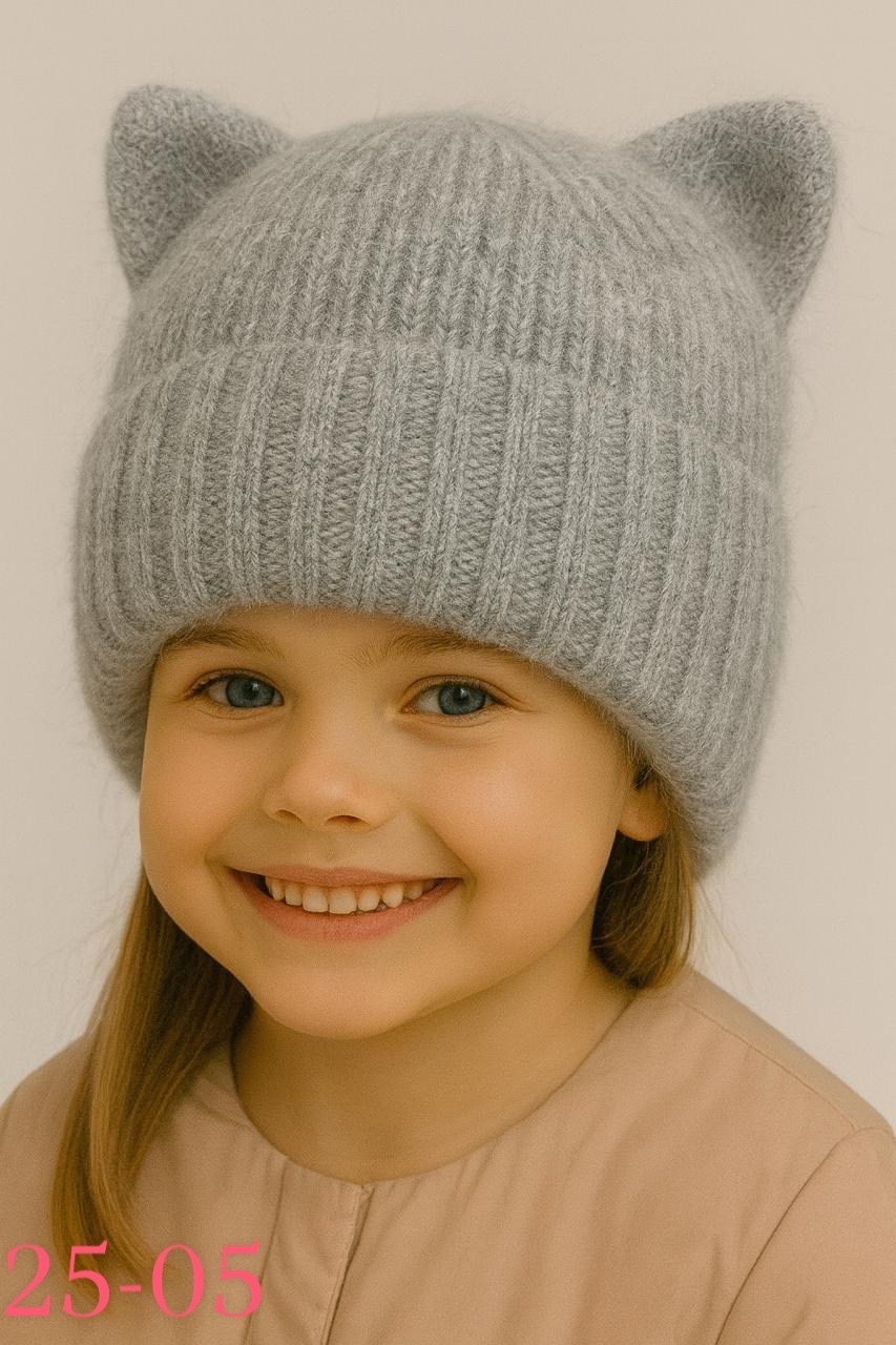 шапка для девочек,шапка для девочки с ушками,шапка детская для девочек,шапочка с ушками,шапка вязаная детская