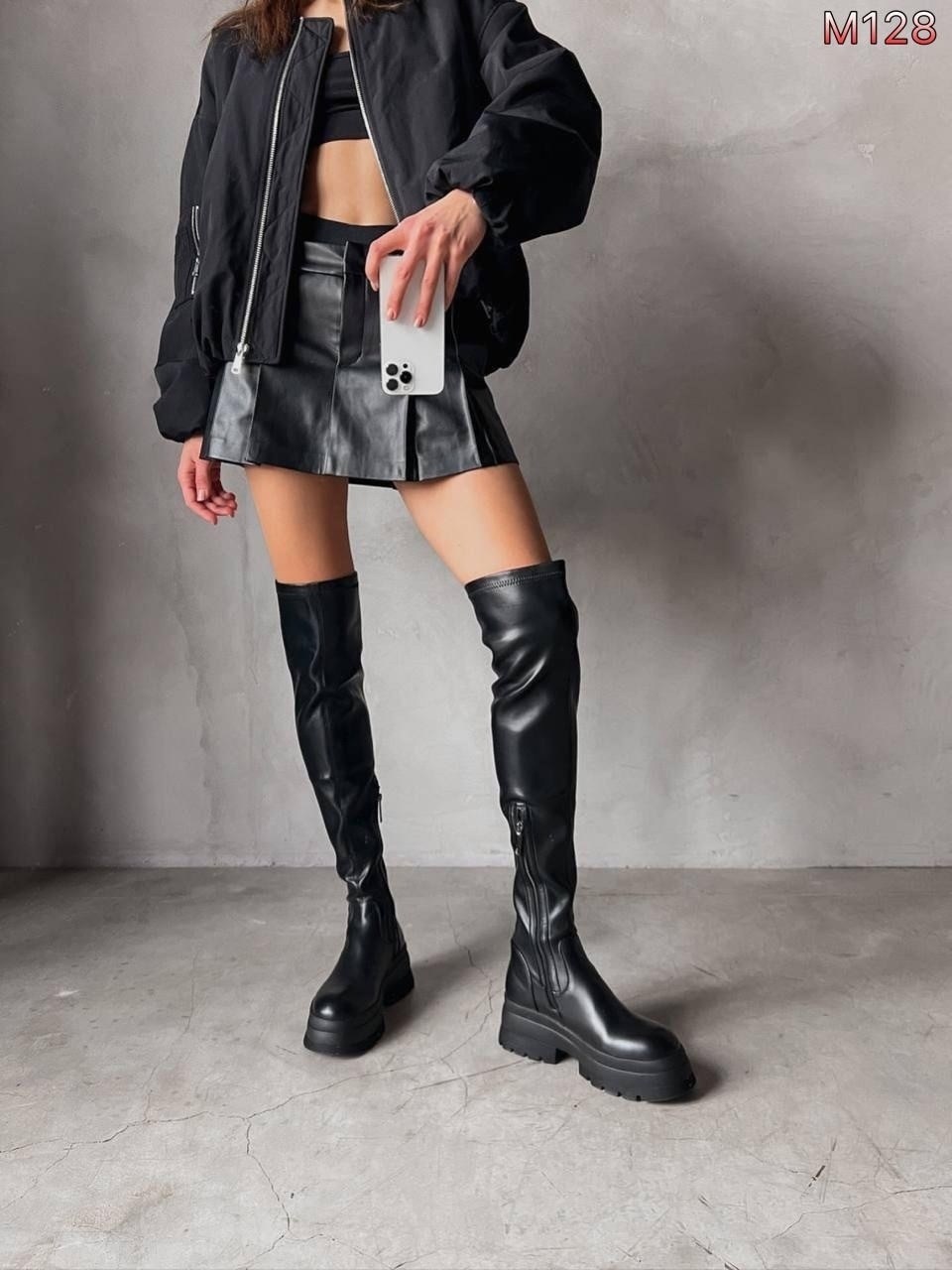 ботфорты черные,демисезонные ботфорты,ботфорт,ботфорты сапоги,женские ботфорты