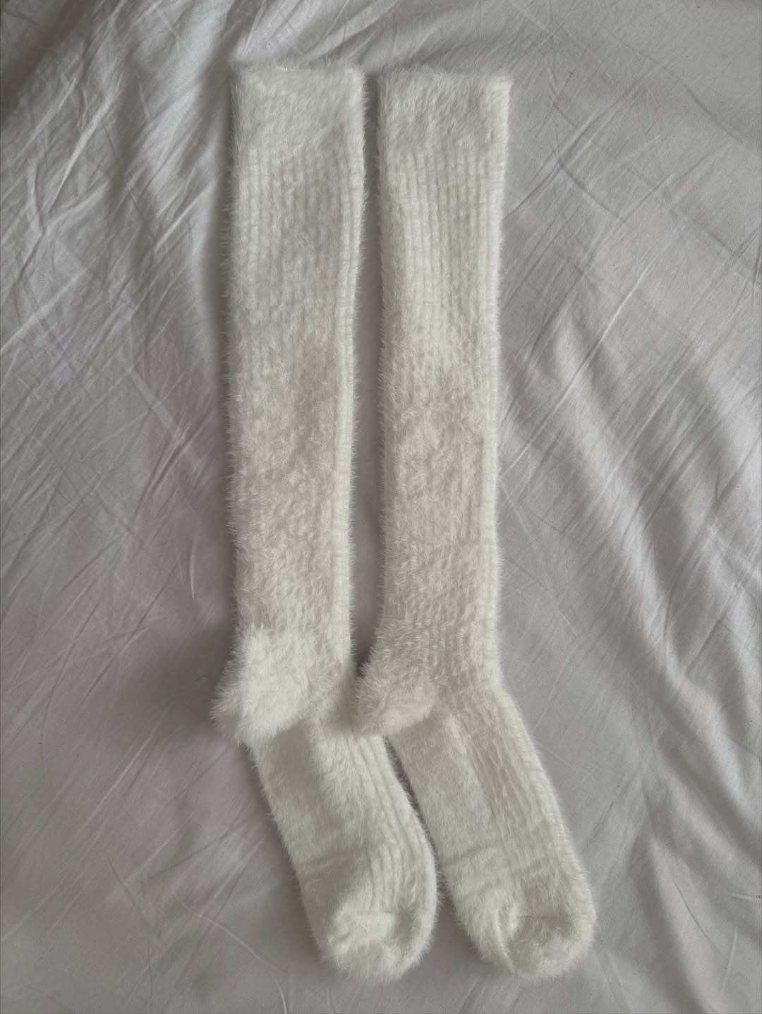 пушистые носки,носки женские белые,теплые женские носки,вязаные носки,хлопковые носки