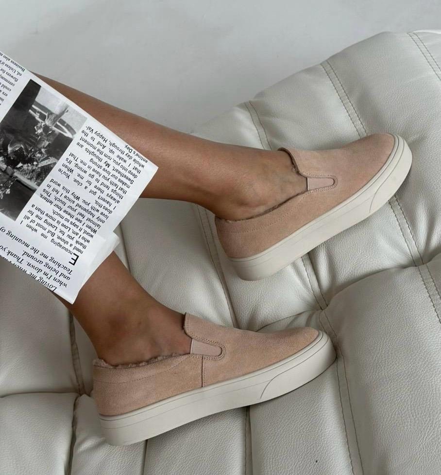 ,слипоны замшевые,слипоны женские,женская ,слипоны теплые женские