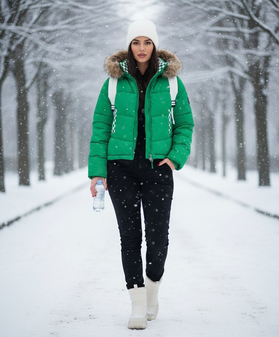 зимние куртки,зеленый пуховик,зимние женские куртки,короткий пуховик,одежда зимняя