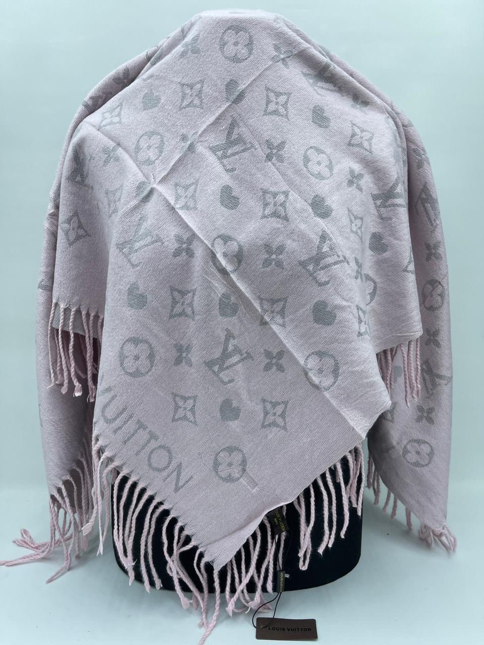 платок луи виттон,платок луи виттон синий,платок кашемировый,палантин женские,платки шарф