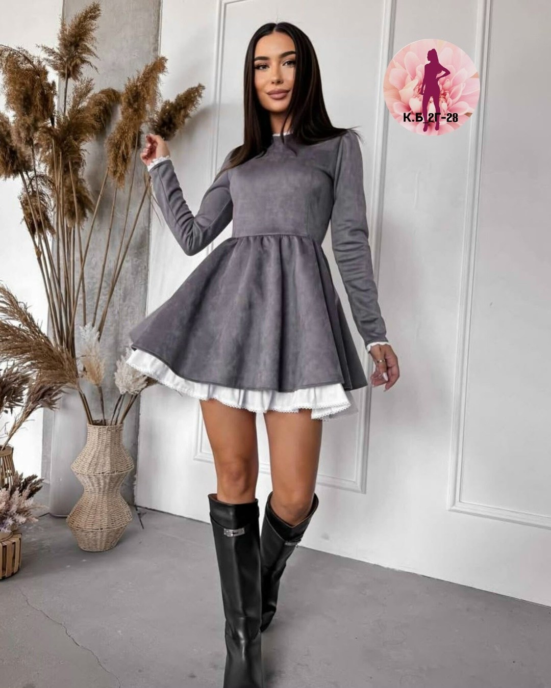 платье замшевое короткое,платье серое,нарядное платье,замшевое платье,платье теплое