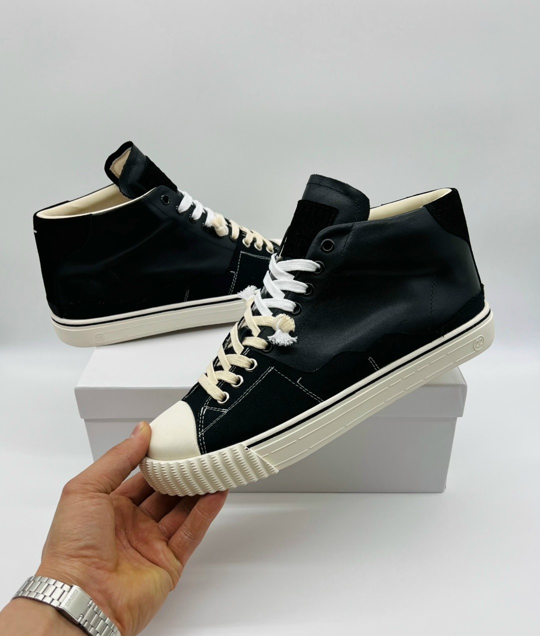 кеды maison margiela,,мужские кеды,высокие кроссовки,высокие кеды