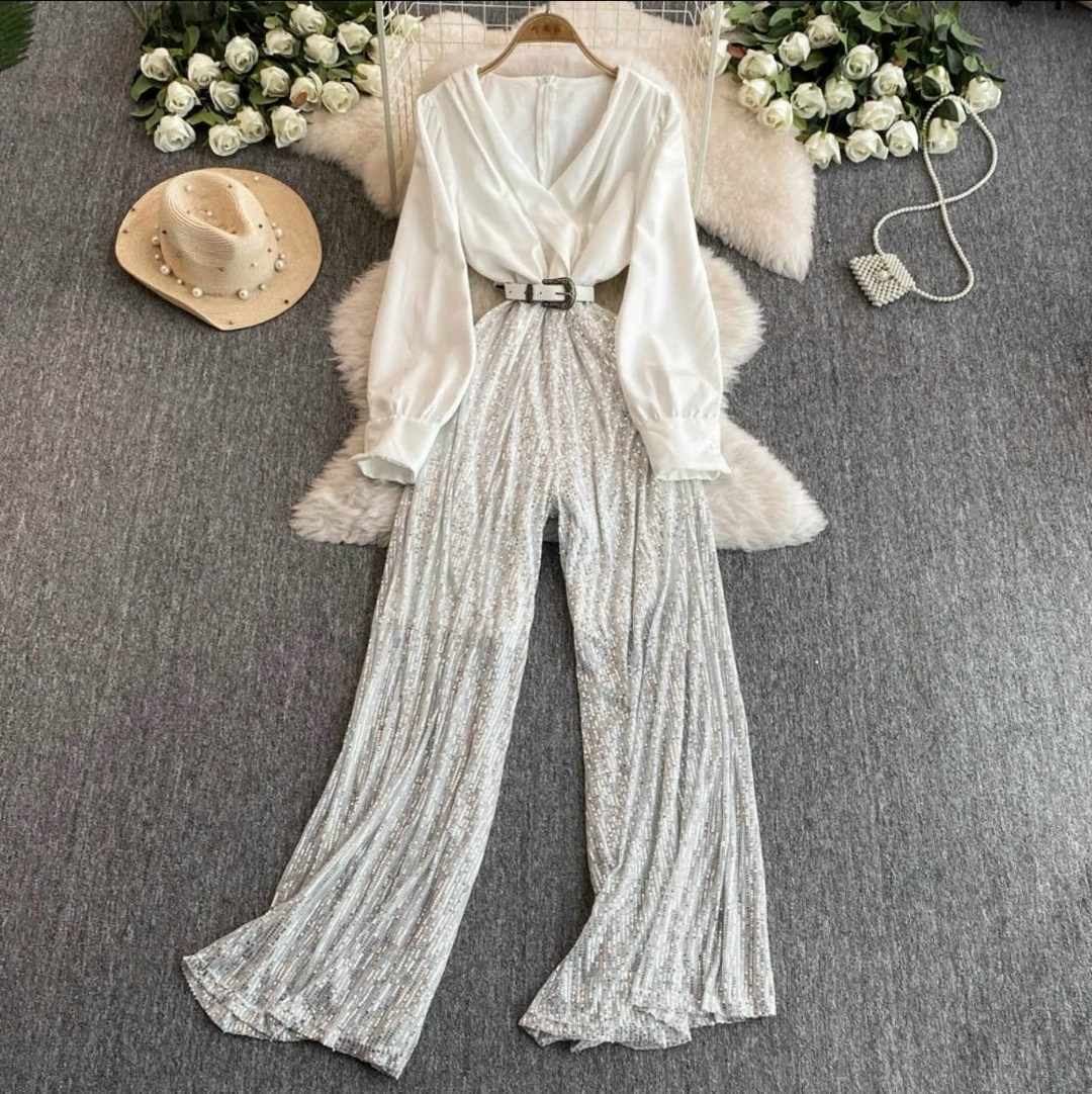 элегантные комбинезоны,женские комбинезоны,модное платье,женский комбинезон с длинными рукавами,модный комбинезон