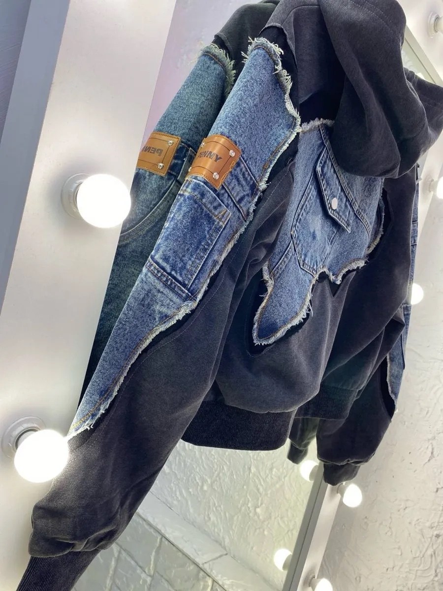 джинсовая куртка,стильная куртка,куртка модная,джинсовая женская куртка,джинсовая куртка с капюшоном