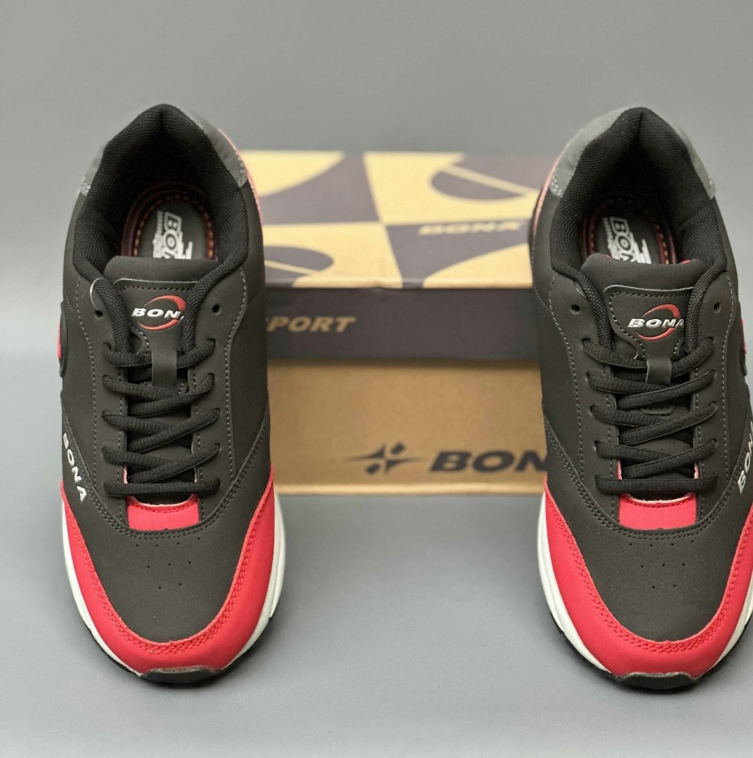 кроссовки,кроссовки bona,кроссовки бона красно черные,кроссовки мужские bona 757а,кроссовки мужские bona