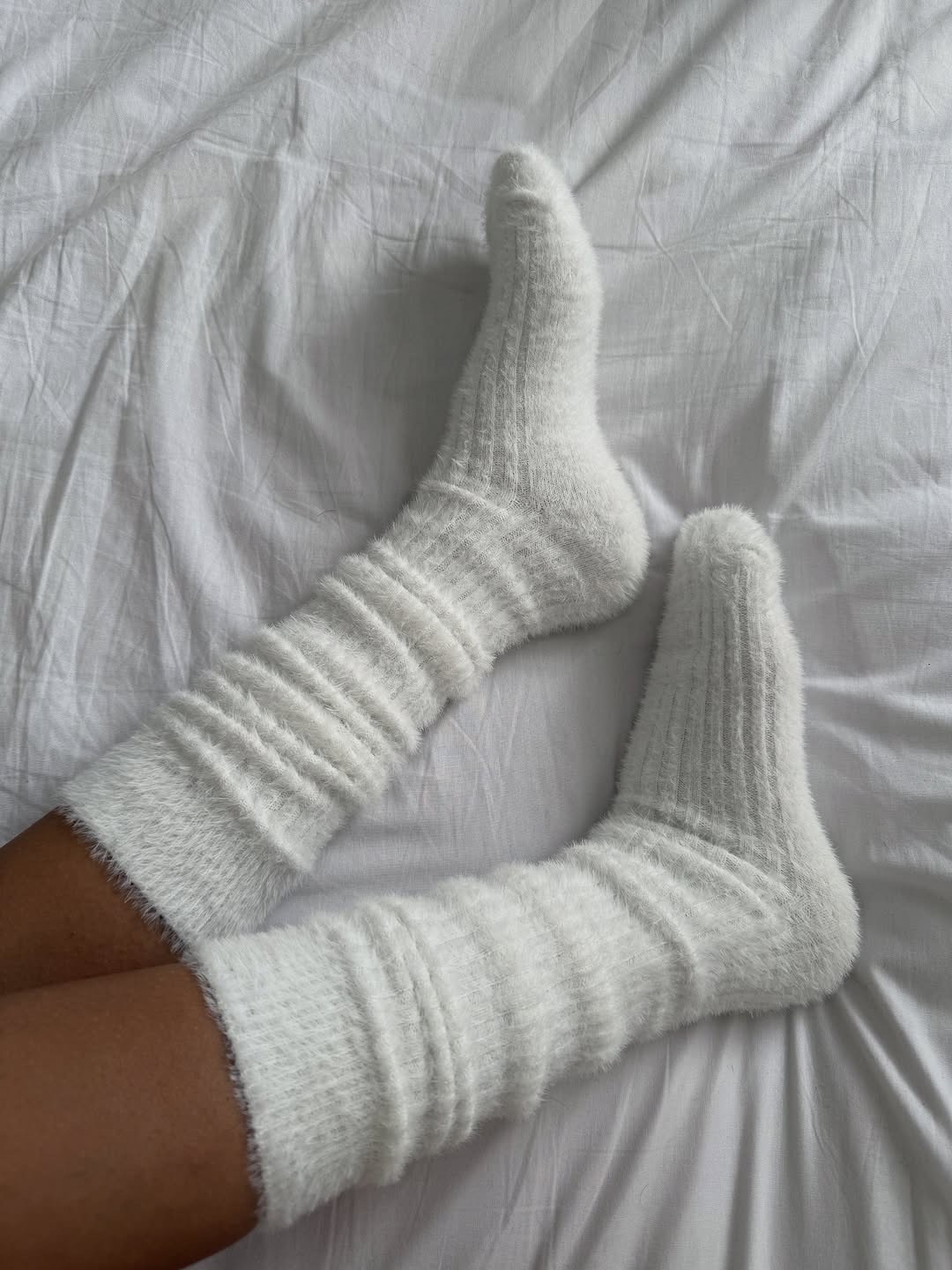 пушистые носки,носки женские белые,теплые женские носки,вязаные носки,хлопковые носки