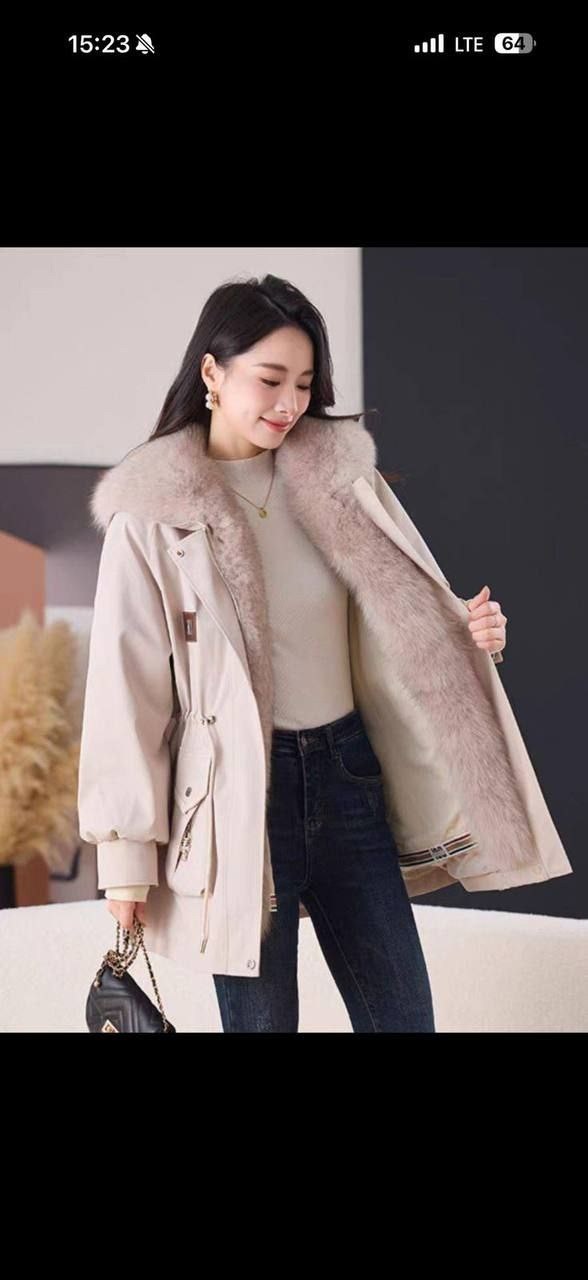 парка с меховым,парка женская с натуральным мехом,меховая куртка,женская парка,парка с мехом