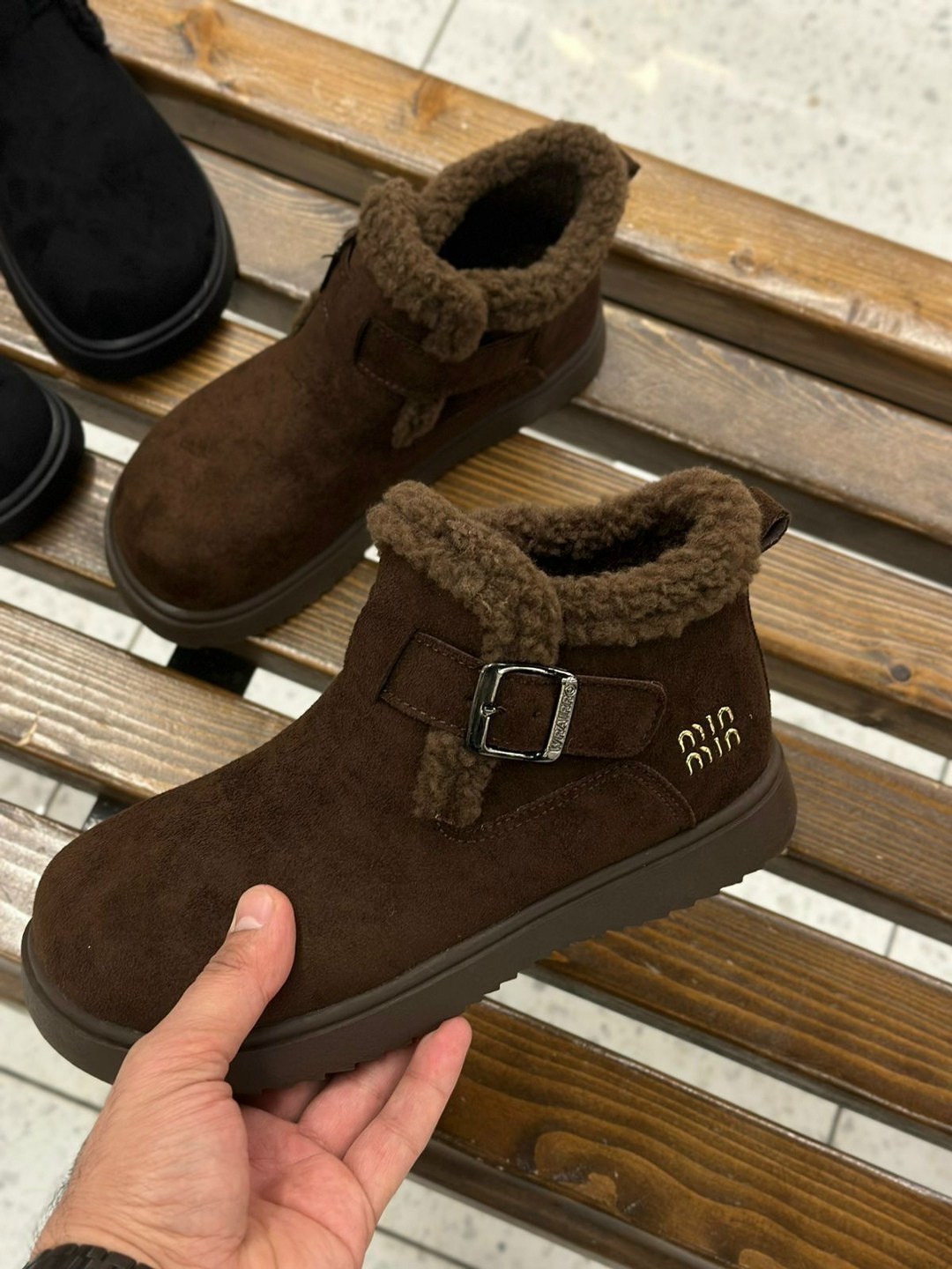 ,женские угги, зимняя, теплая, женская