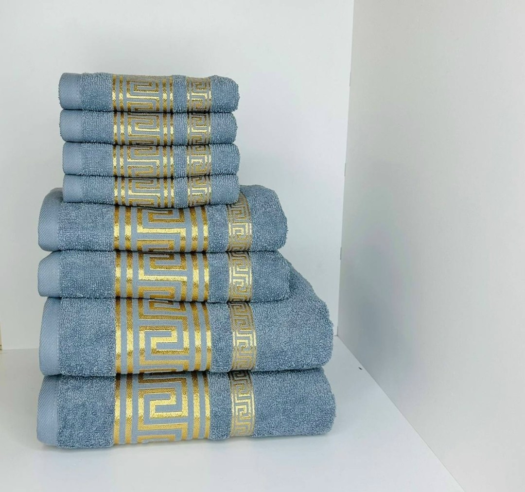 махровое полотенце,набор полотенец,набор махровых полотенец,полотенце синее,полотенце хлопковое