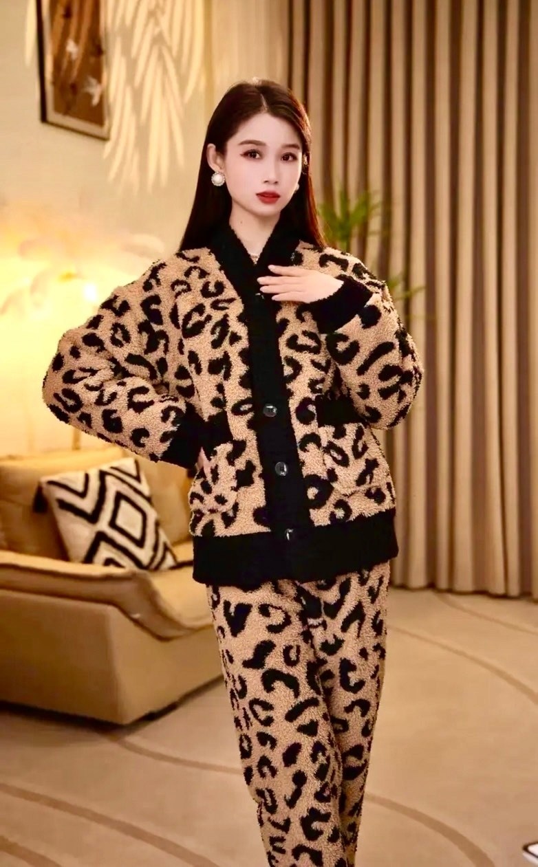 пижамы для женщин,женский пижама,трикотажные костюмы,леопардовая пижама,пижама леопардовая женская
