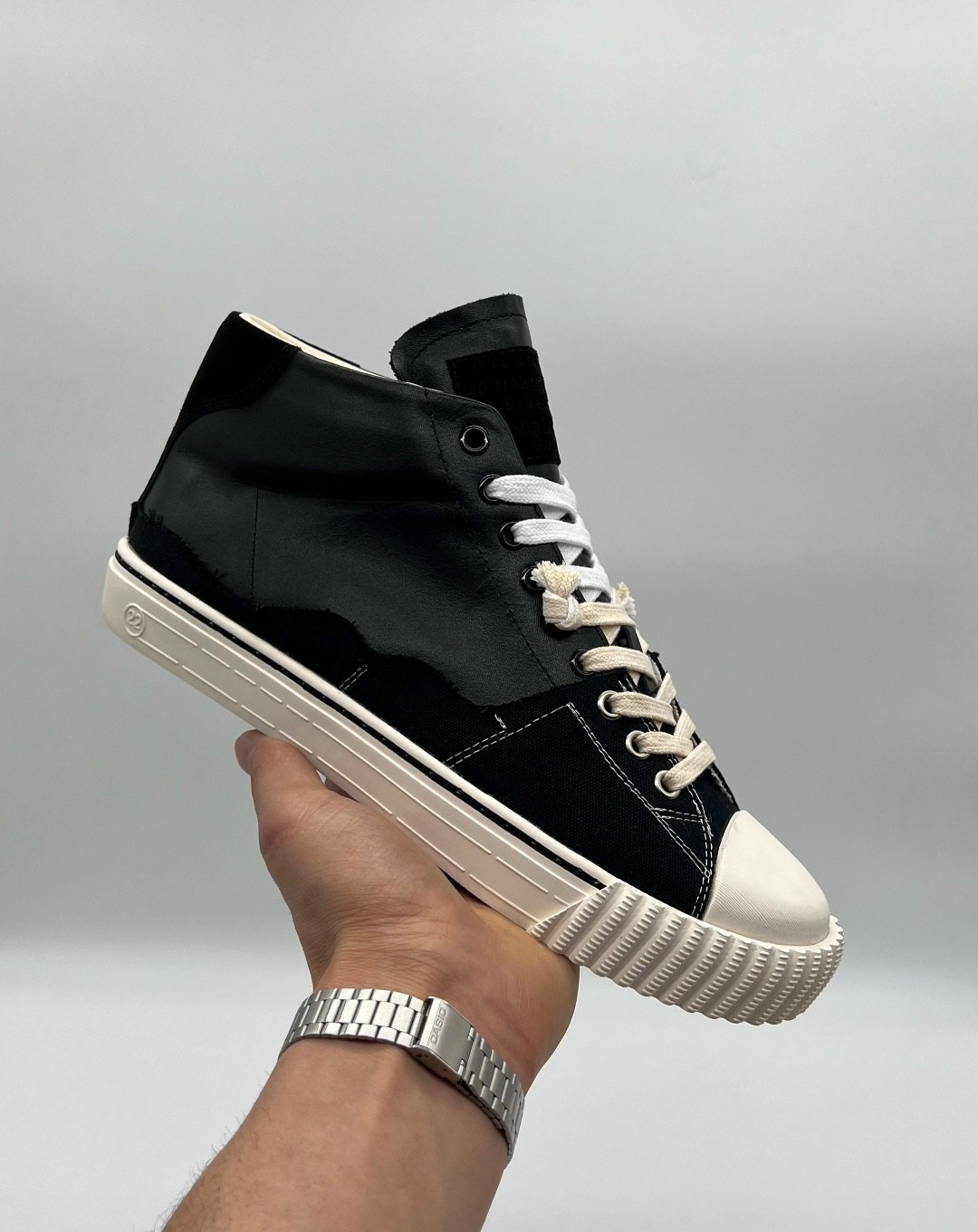 кеды maison margiela,,мужские кеды,высокие кроссовки,высокие кеды