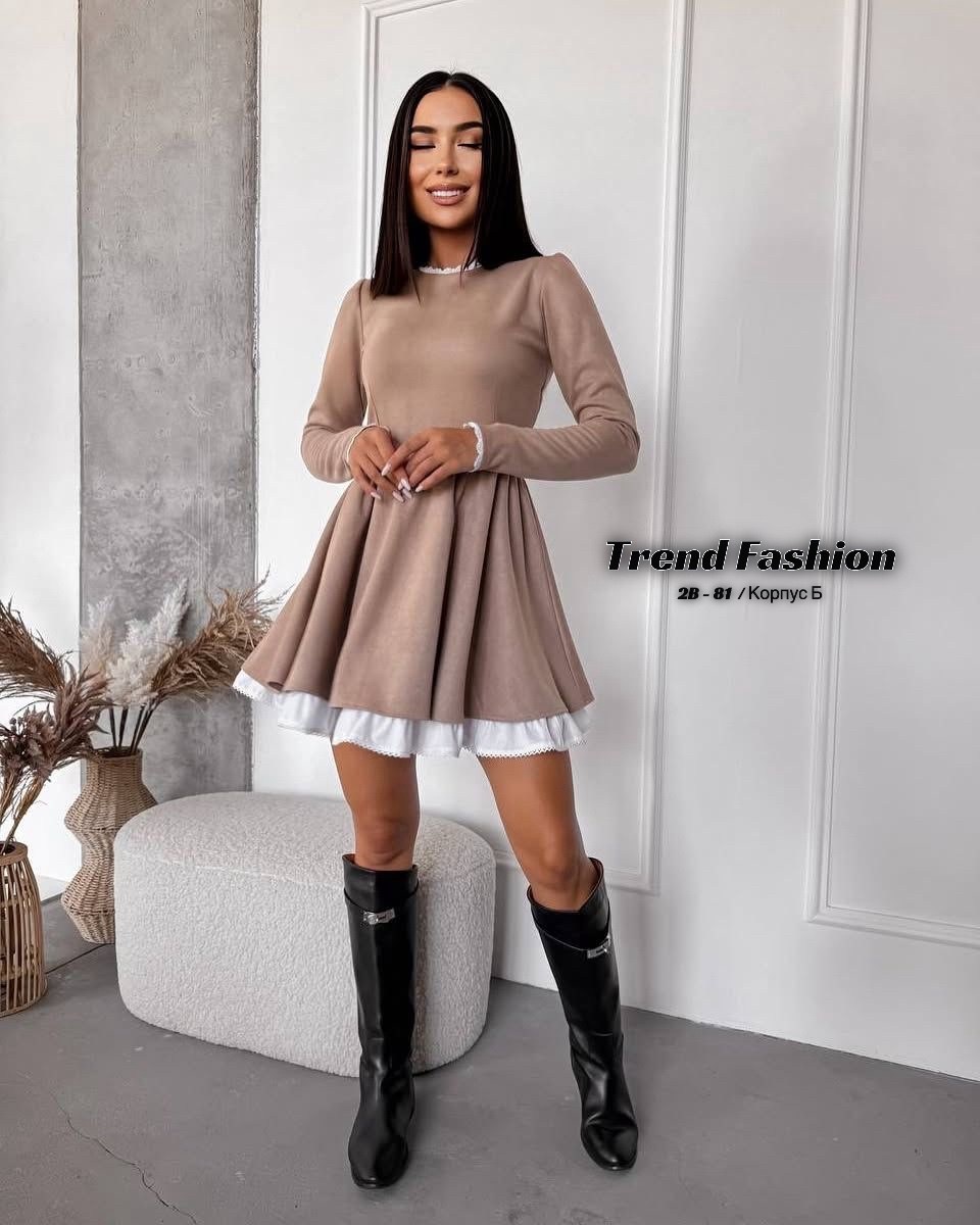 платье замшевое короткое,платье серое,нарядное платье,платье теплое,замшевое платье