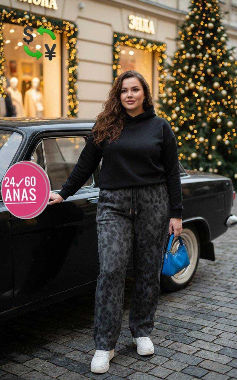 брюки с леопардовым принтом,брюки модные,широкие брюки,теплые брюки,брюки джинсы