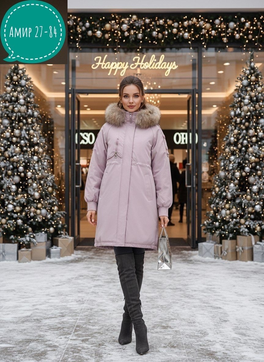 женская зимняя куртка,пуховик зимний женский,парка с меховым,зимнее пальто,модная зимняя куртка