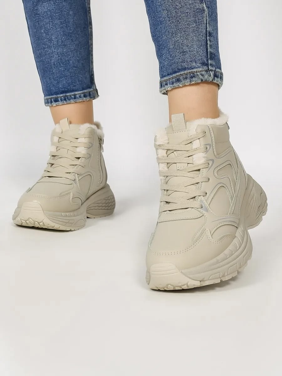 ,кроссовки женскиe,бежевые кроссовки,кроссовки зимние женские,женская зимняя
