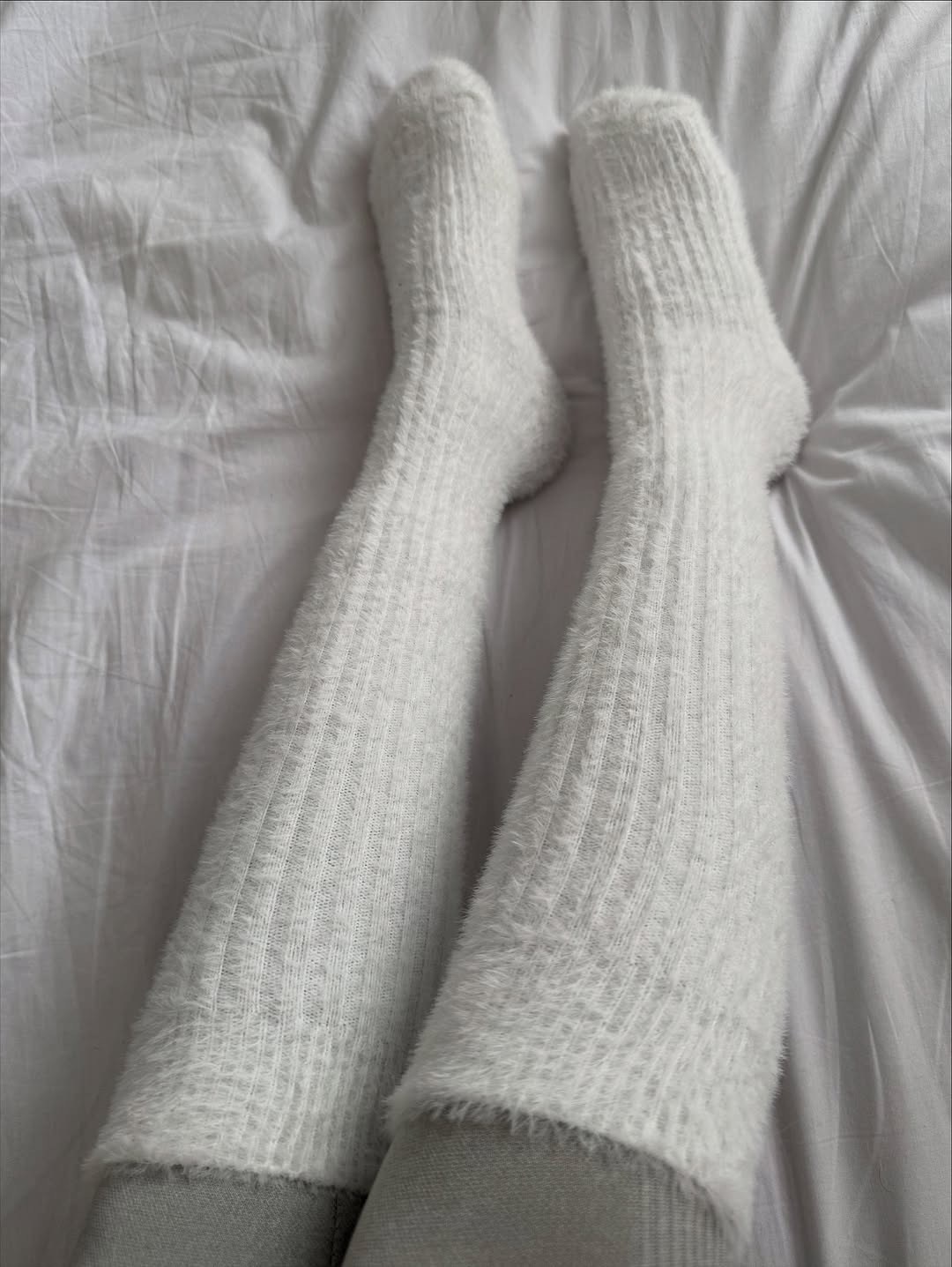пушистые носки,носки женские белые,теплые женские носки,вязаные носки,хлопковые носки