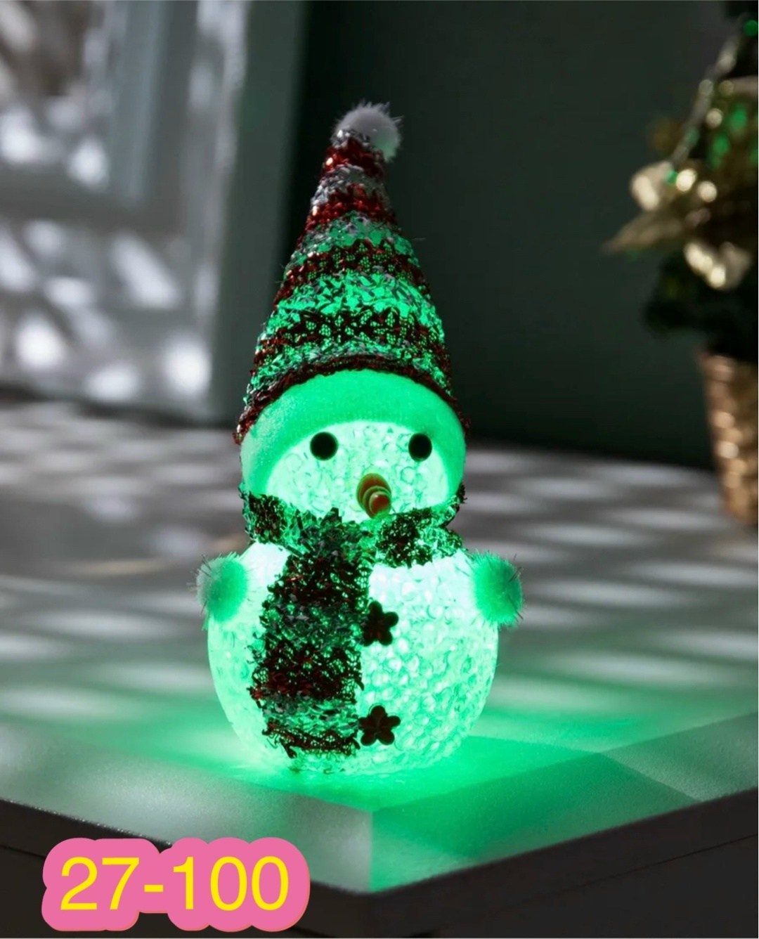 игрушка снеговик светящийся,светодиодная фигурка снеговик,игрушка снеговик,игрушка новогодняя светящийся снеговик,елочная игрушка пластиковая снеговик