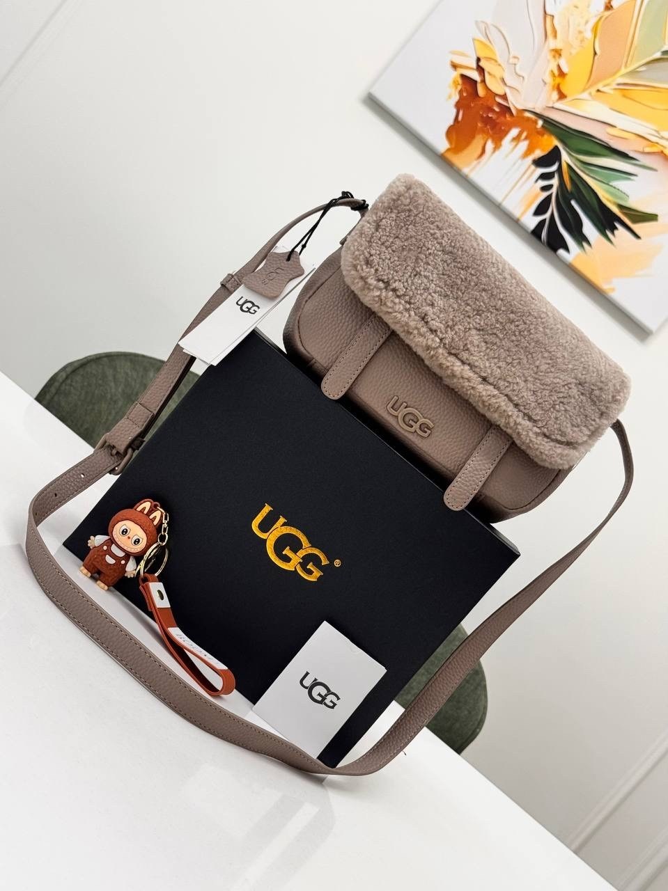 сумка с мехом ugg,сумка с мехом,сумка угг,сумка,сумка меховая