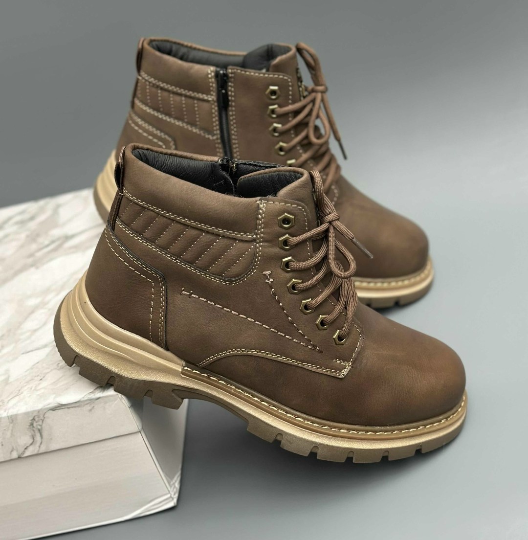 мужские зимние ботинки,мужские зимние ботинки из натуральной кожи,,ботинки мужские, мужская зимняя