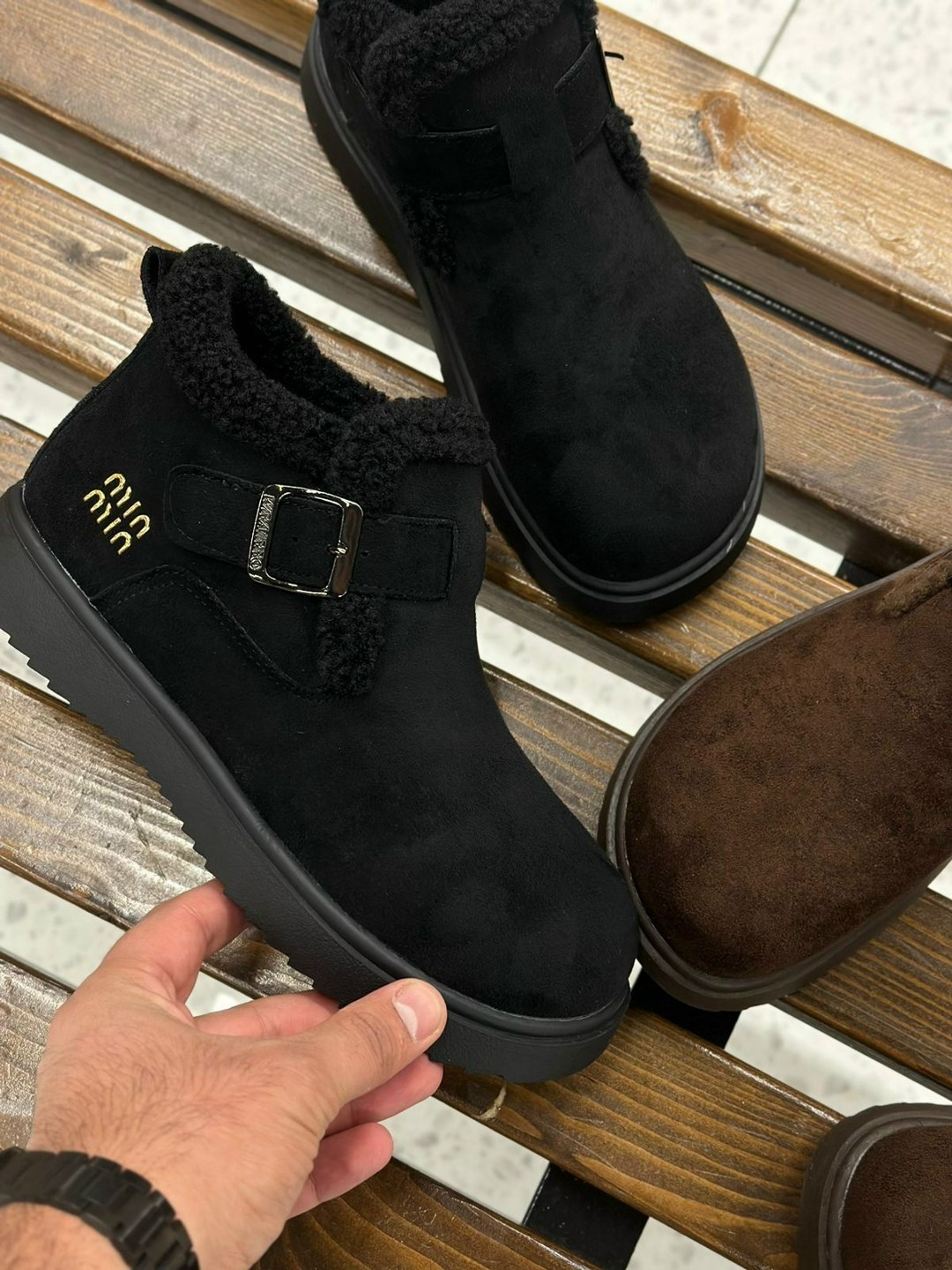 ,женские угги, зимняя, теплая, женская