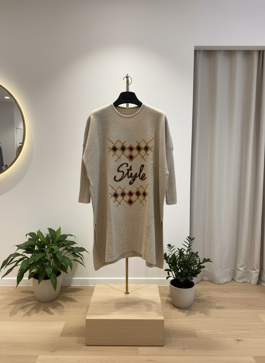 свитер удлиненная,свитер дизайн,бежевый джемпер,стильный свитер,вязаные свитера