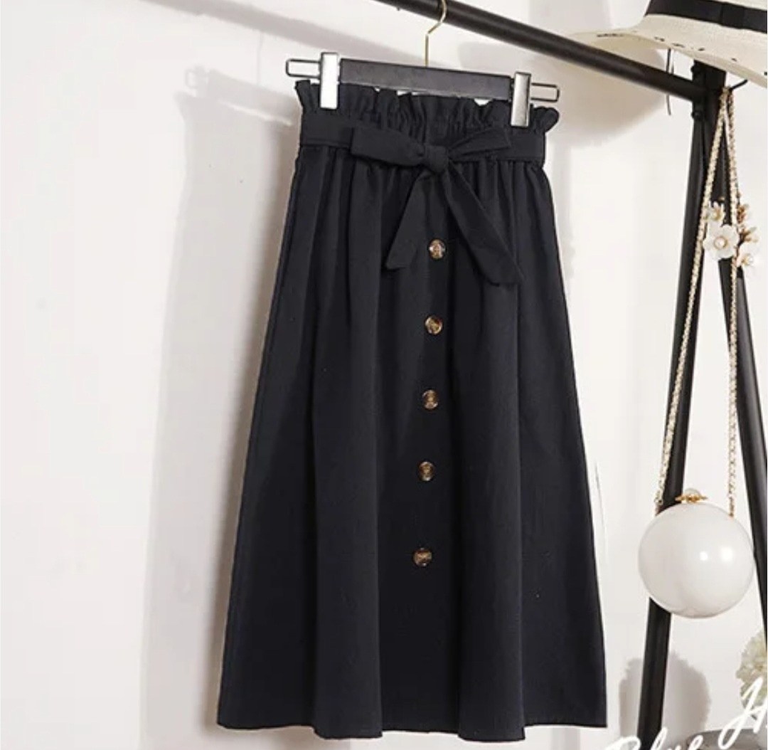 юбка с поясом,юбка миди женская с карманом,юбка с эластичным поясом,юбка летняя,юбка с ремнем на талии