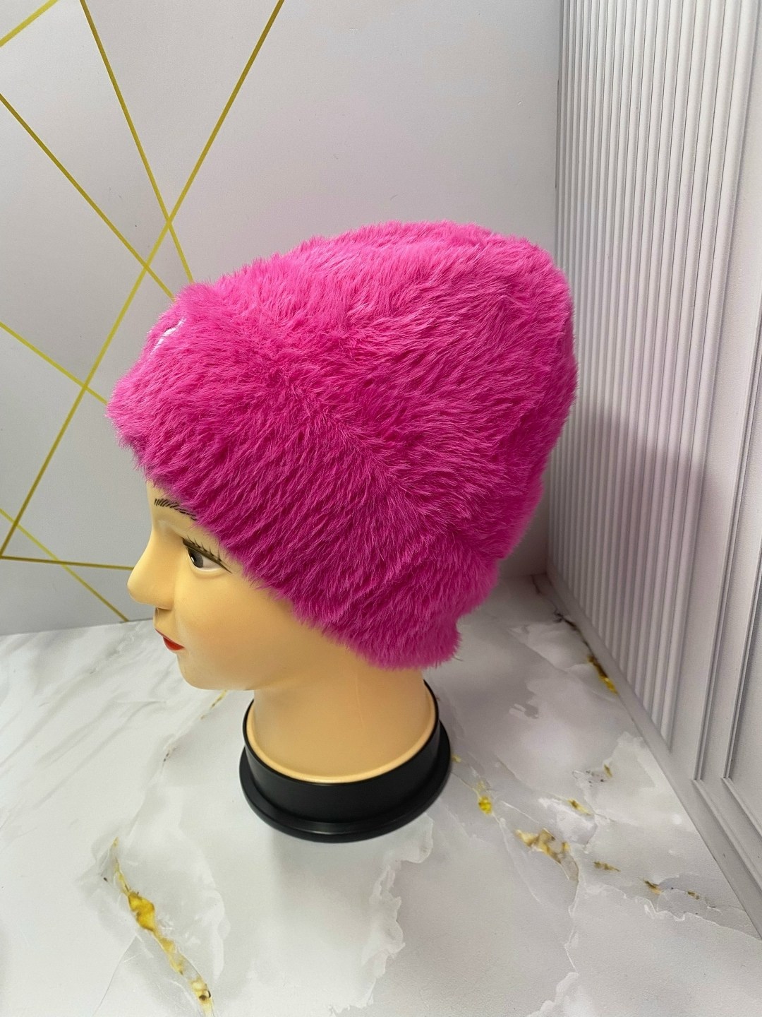 шапка женская зимняя из натурального меха,зимние женские шапки,меховая шапка,шапка женская зимняя из натурального меха кролика,женская шапка