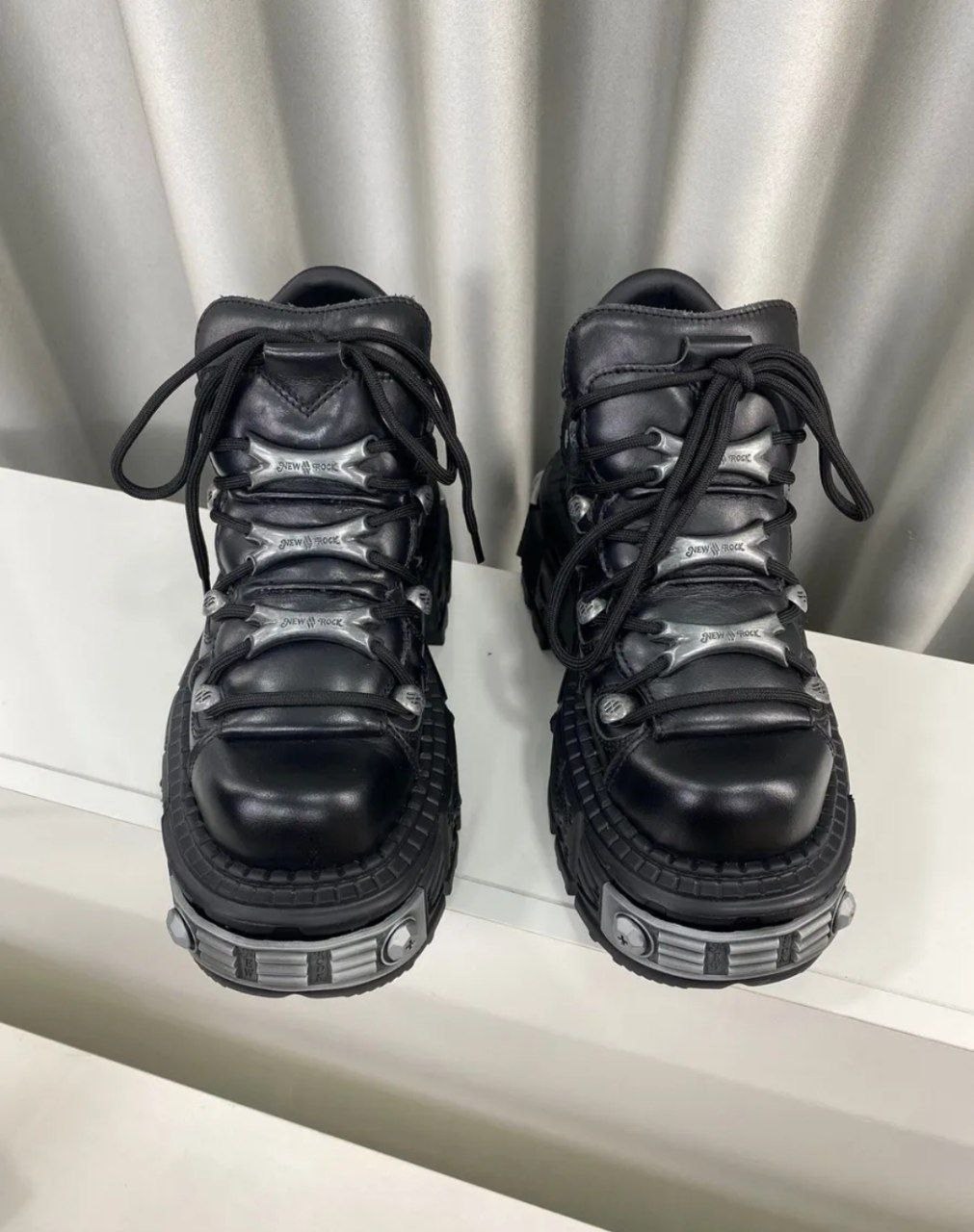 ,массивные ботинки new rock на высокой подошве,ботинки new rock,ботинки new rock m 131 s 1,ботинки нью рок