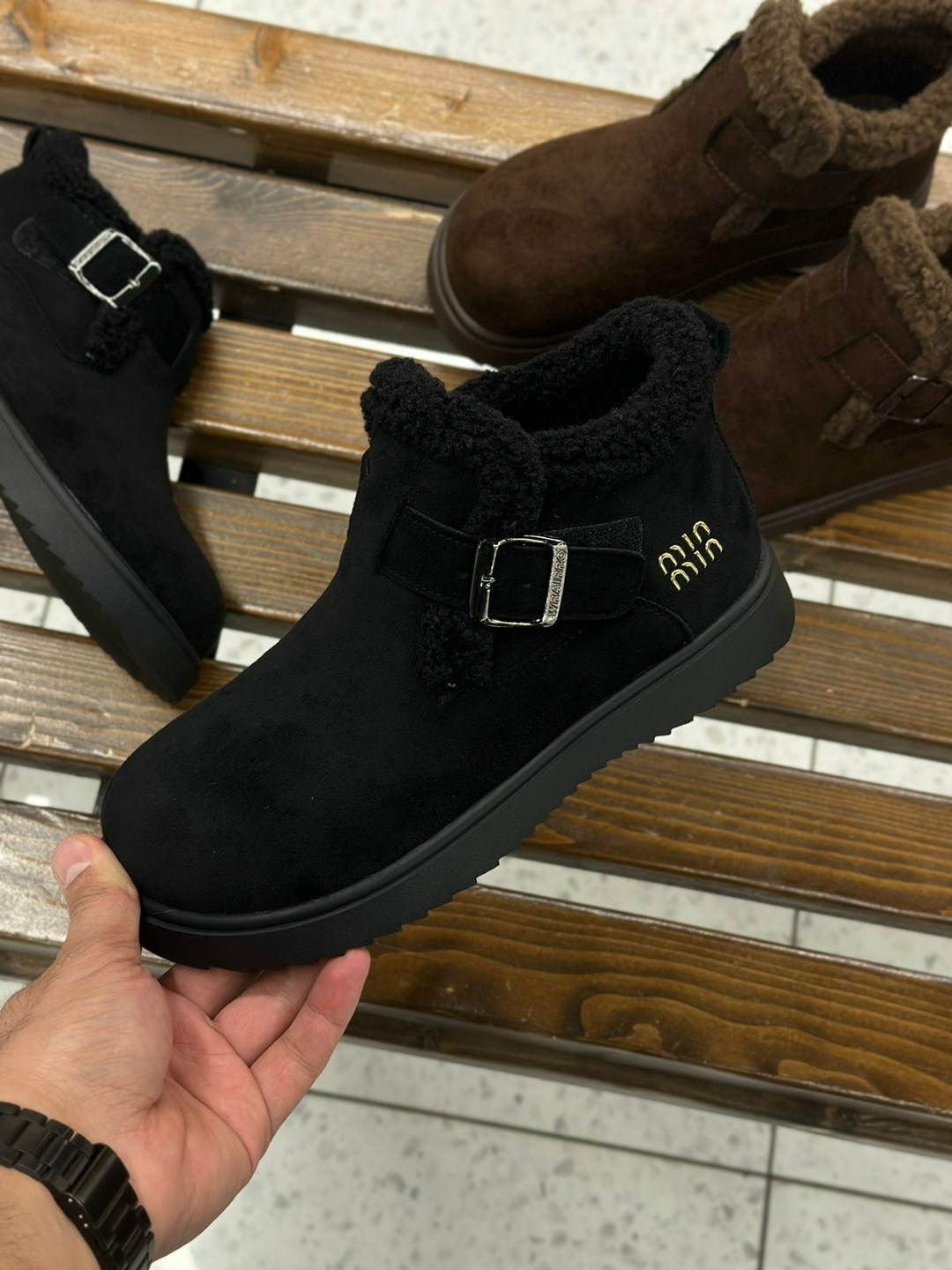 ,женские угги, зимняя, теплая, женская