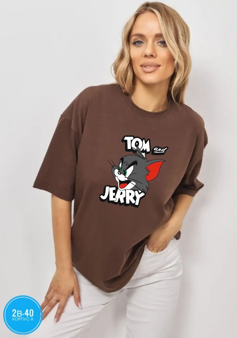 футболка том и джерри,футболки женская,футболки летние,футболки для мальчика