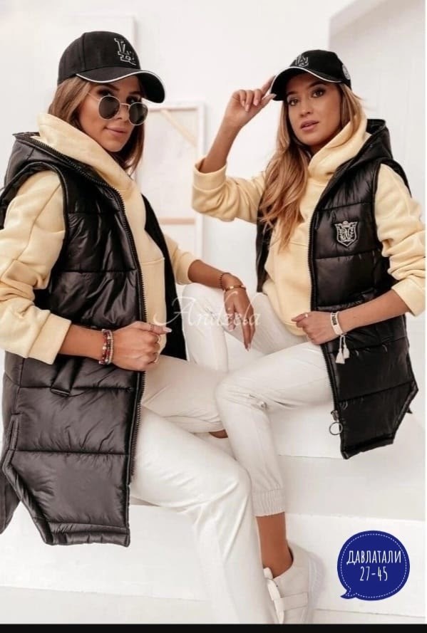 жилетка удлиненная,жилетка женская,теплый жилет,жилетка на синтепоне,жилет длинный женский