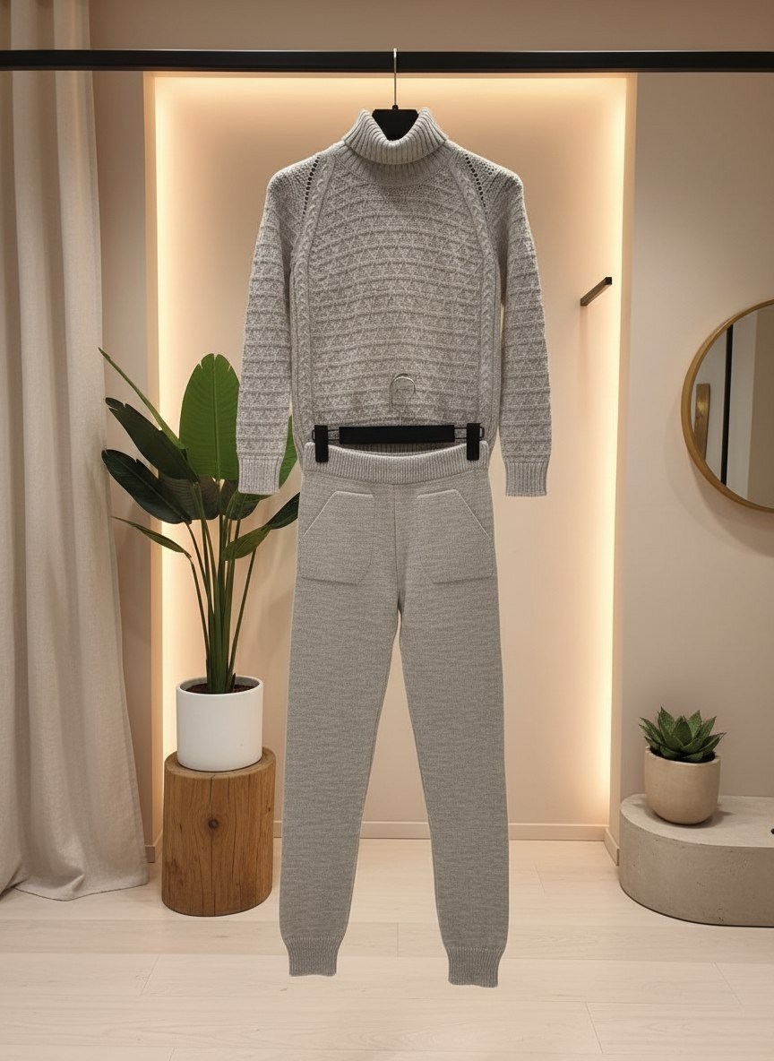 вязаные костюмы,трикотажные костюмы,вязаные костюмы женские,теплый вязаный костюм,кашемировый костюм