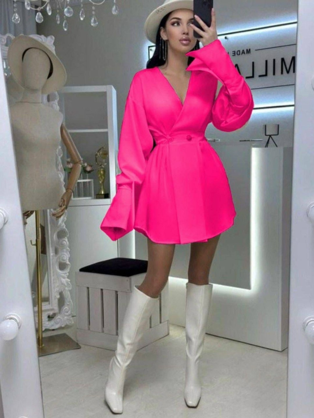 платье женское розовое,платье идеальное,платье с длинными рукавами,платье женская,платье женский летний