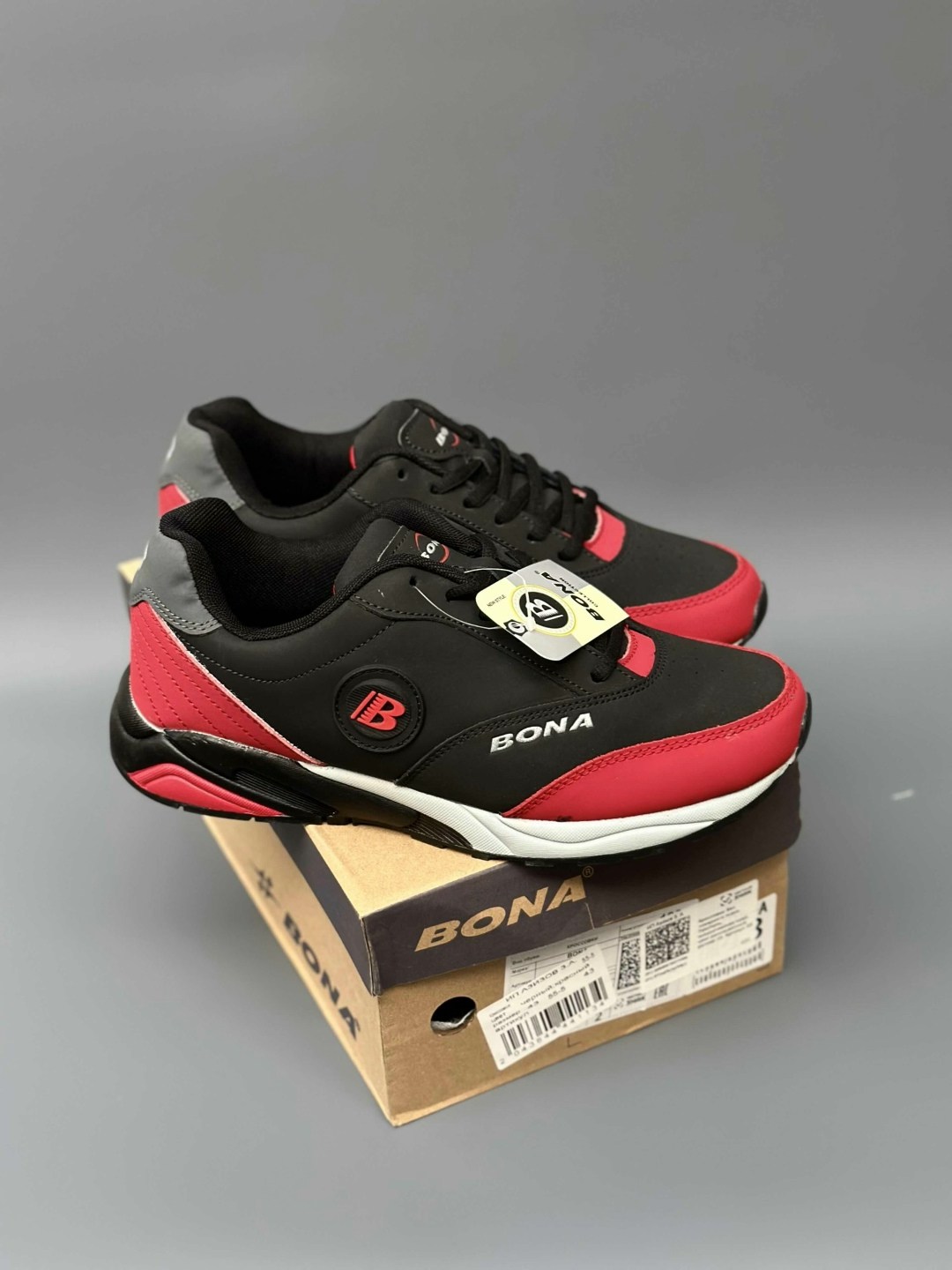 кроссовки,кроссовки bona,кроссовки бона красно черные,кроссовки мужские bona 757а,кроссовки мужские bona