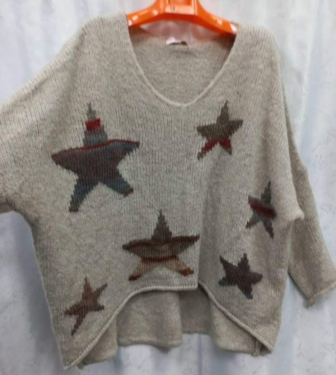 свитер со звездами,джемпер со звездами,модные свитера,вязаный пуловер,свитер с принтом