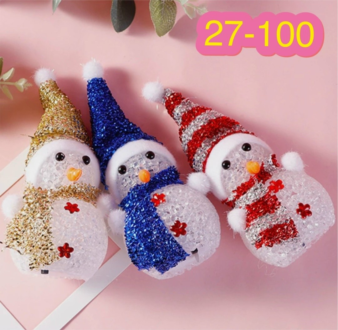 игрушка снеговик светящийся,светодиодная фигурка снеговик,игрушка снеговик,игрушка новогодняя светящийся снеговик,елочная игрушка пластиковая снеговик