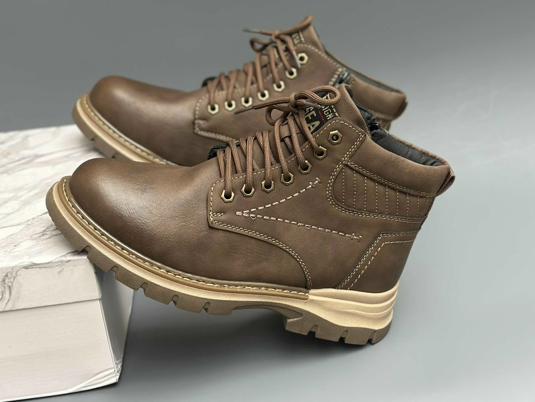 мужские зимние ботинки,мужские зимние ботинки из натуральной кожи,,ботинки мужские, мужская зимняя