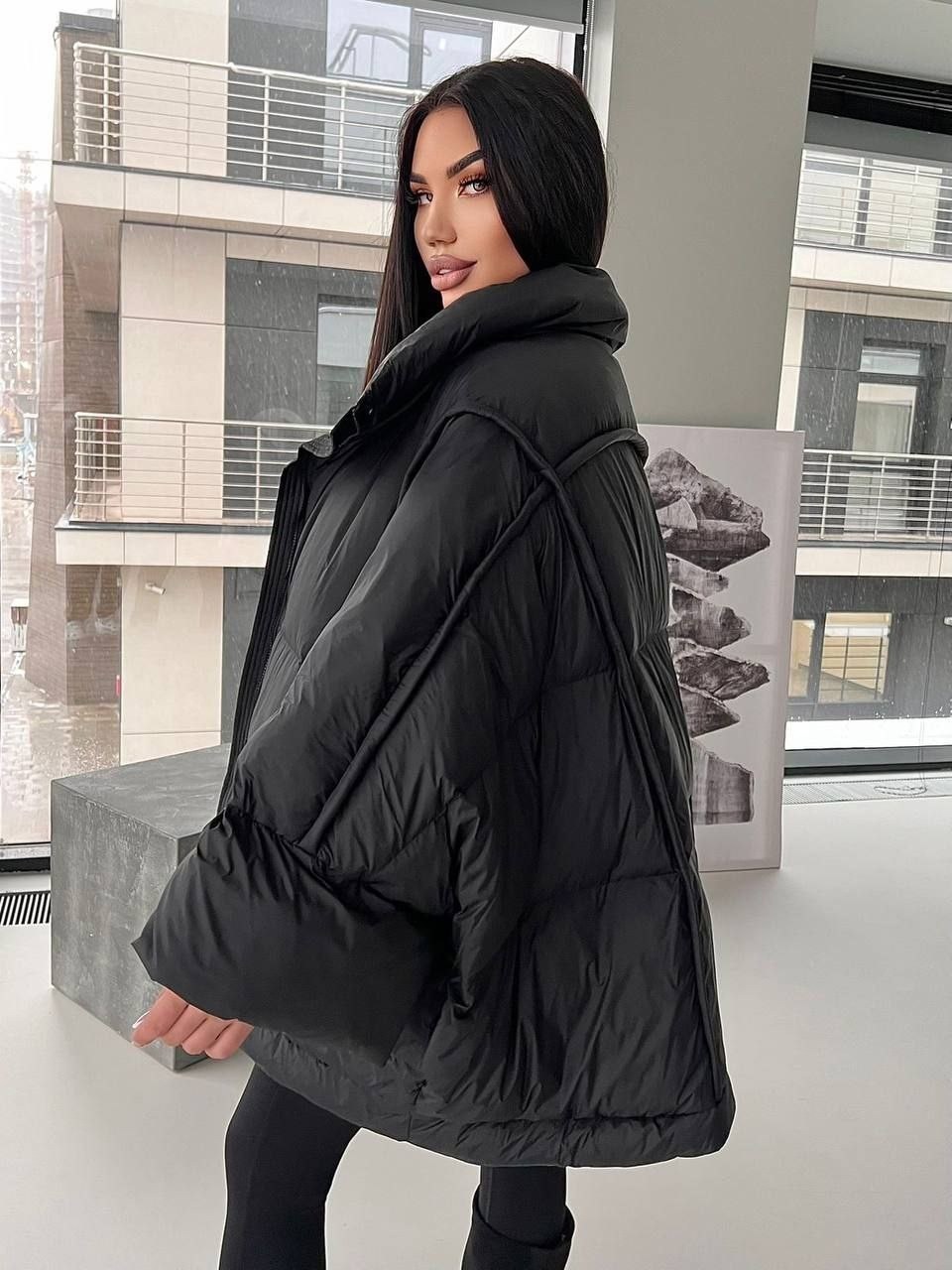 пуховик повседневный,женский пуховик оверсайз,куртка пуховик,пуховик,куртка оверсайз