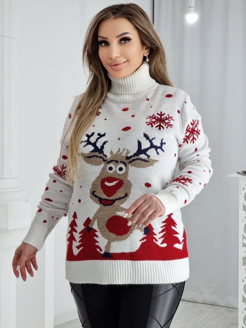 свитера с оленями,свитер женский с оленями,новогодние свитера,свитер женский новогодний,рождественские свитера