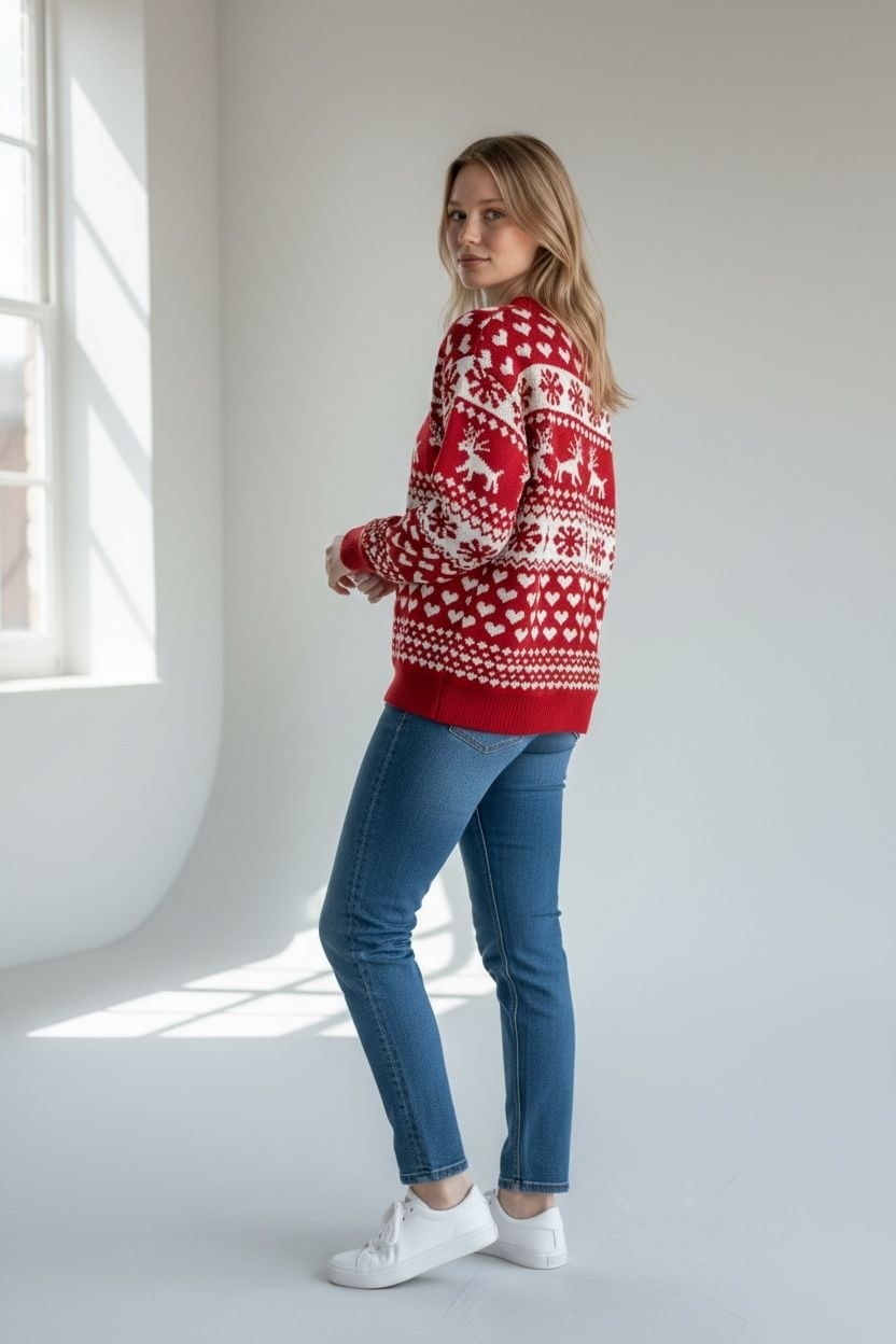 свитера с оленями,свитер с оленями женский,свитер женский новогодний,свитер новогодний вязаный с оленями,джемпер с оленями