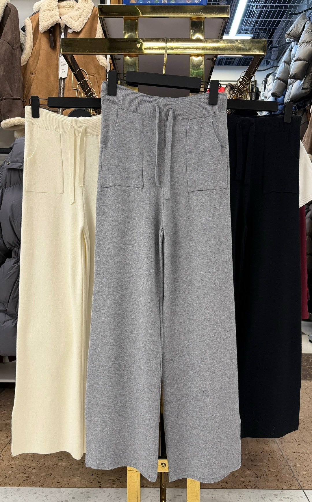 широкие брюки,широкие брюки женские,брюки модные,женские трикотажные широкие брюки с высокой,женские брюки с широкими штанинами