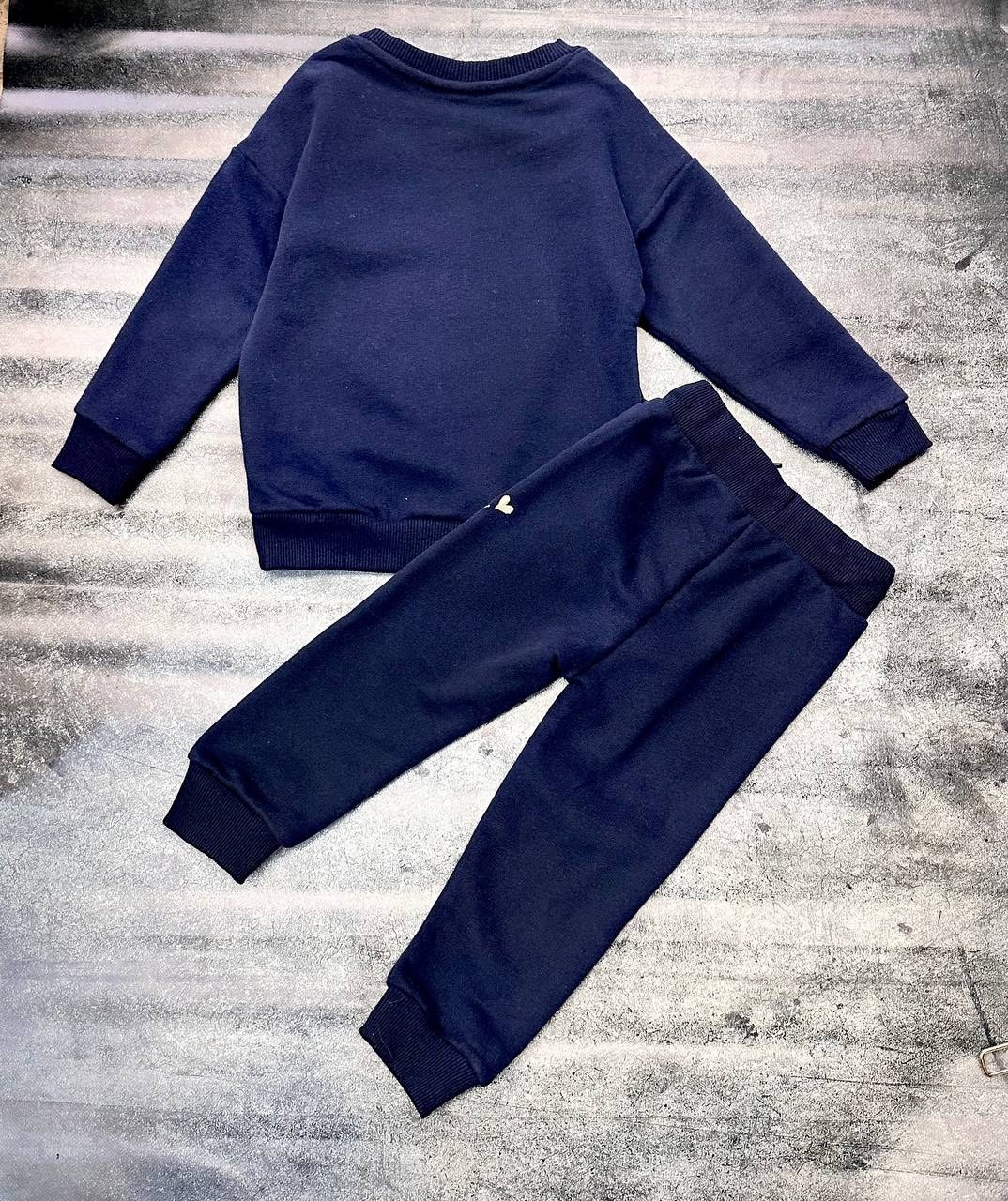 свитшот с декором,cвитшот для девочки,детские комплекты,костюмы для девочки,костюм синий