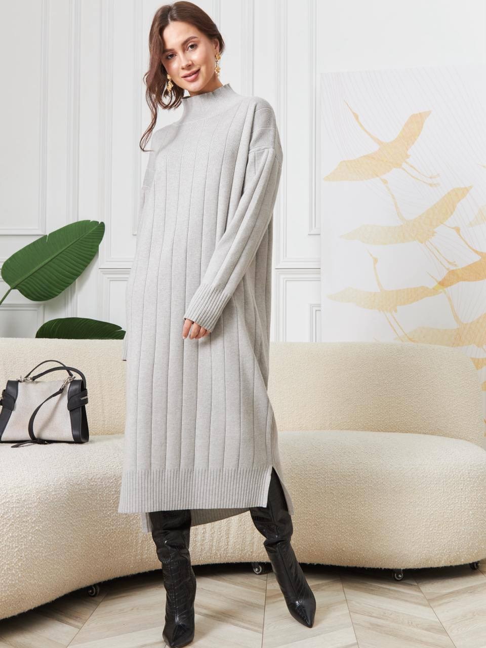 платье трикотажное миди,трикотажное платье,платье миди,платье,трикотажное платье с юбкой плиссе