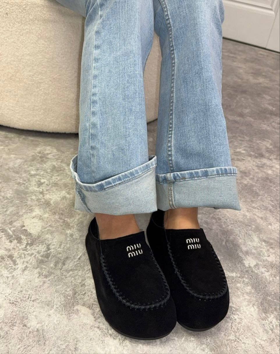 ,мюли женские,женская ,лоферы miu miu,мюли замшевые
